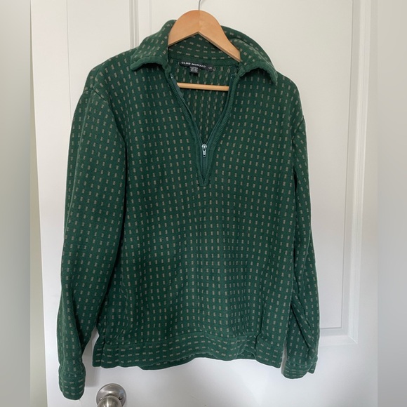 Club Monaco half zip cotton sweater L - Picture 1 of 4